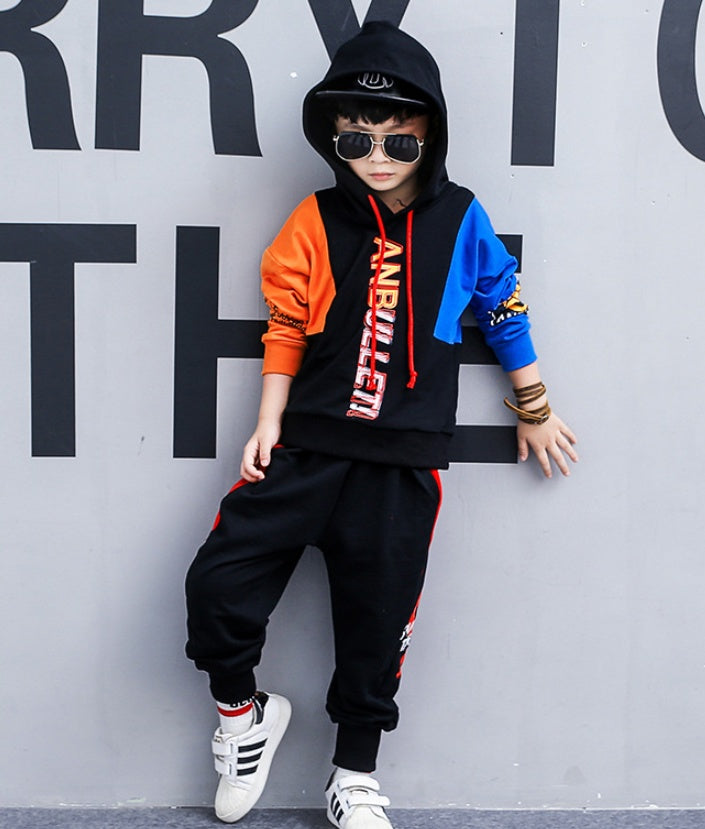 The Big Boy Kinetic: Korean-Style Long-Sleeve Sports Two-Piece