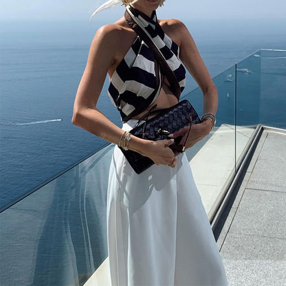 Solid Color Wide-leg Pants