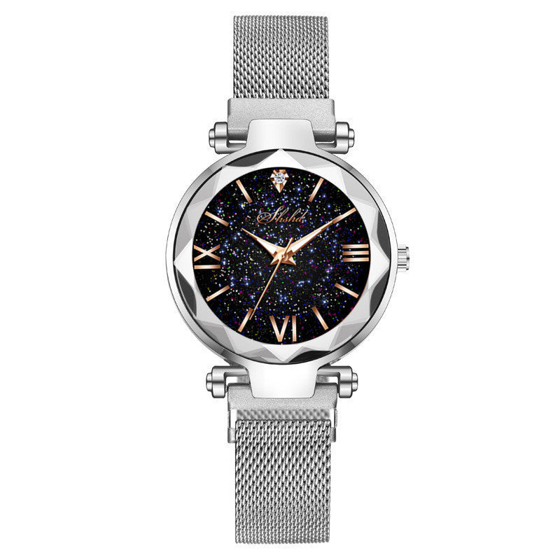 Starry Quartz Watch Lazy Magnet Strap