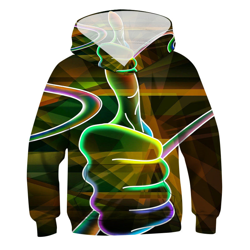 Visionary 3D Digital Print Concept Hoodie