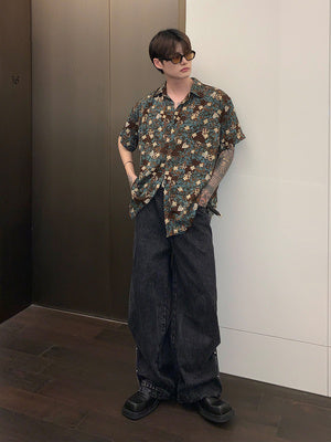 Modern Loose Fit Long Sleeve Lapel Fashion Shirt