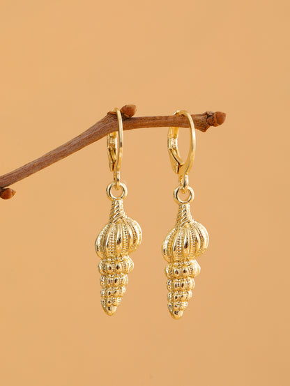 Fashionable And Minimalist Shell Hot Selling Conch Starfish Earrings For Women