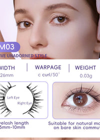 EM033 Eyelashes No Clip