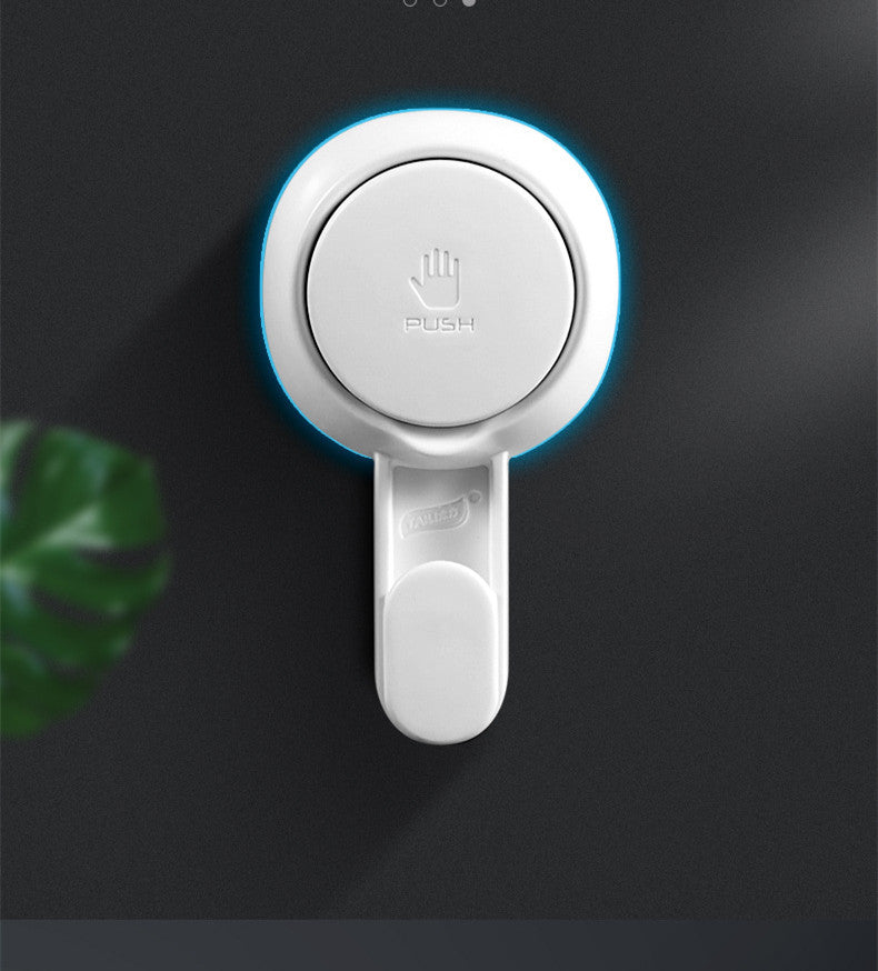 Tali Strong Vacuum Sucker Hook Without Drilling Bathroom Traceless Adhesive Wall Toilet Door Towel Hook