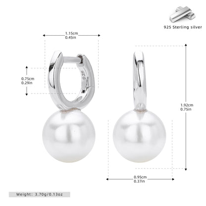 Sterling Silver Temperamental Fairy Pearl Earrings