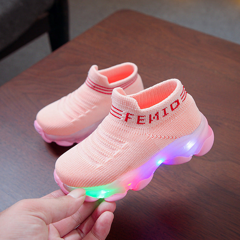 The Neon Path: LED Light-Up Shoes for Boys & Girls