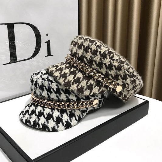 British Style Octagonal Cap Women's Hat