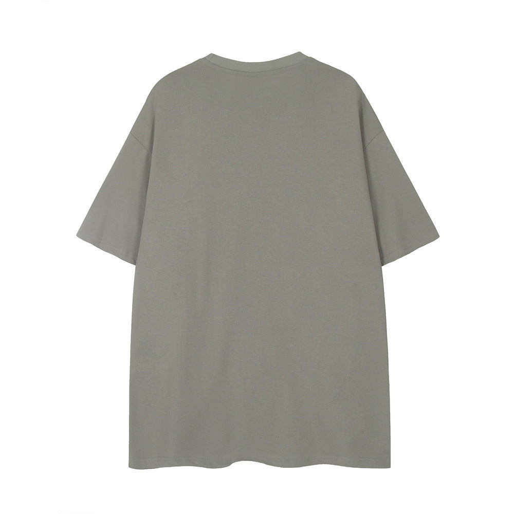 Cross Star Decorative Short-sleeved T-shirt Men