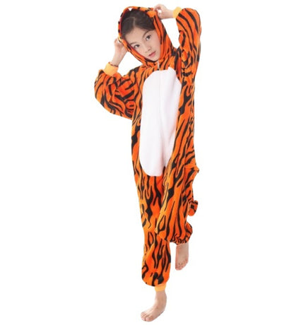 The Flannel Animal: Cartoon Animal One-Piece Pajamas