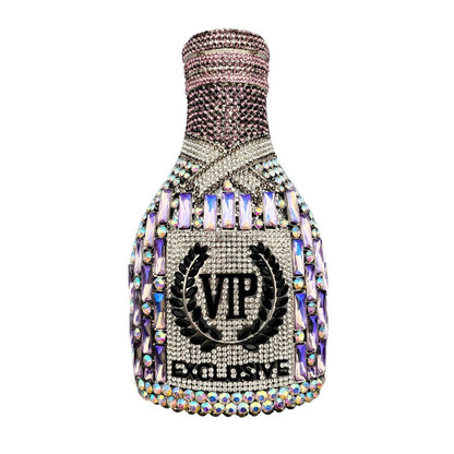 Champagne Bottle Diamond Hand Holding Dinner Bag