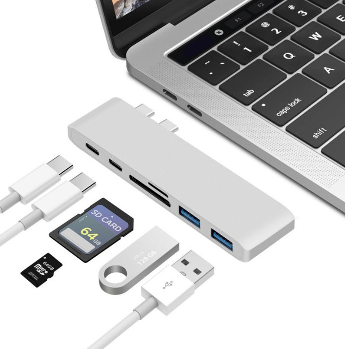HubLink Pro: USB-C Hub with TF SD Card Reader, PD Power & USB 3.0 Adapter