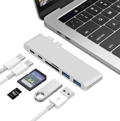 HubLink Pro: USB-C Hub with TF SD Card Reader, PD Power & USB 3.0 Adapter