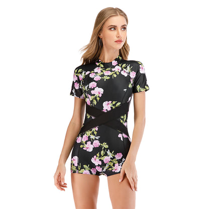 Surf suit one-piece swimsuit