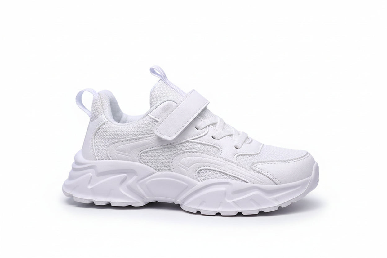 The Leather Prism: Light-Reflecting Leather & Net Shoes