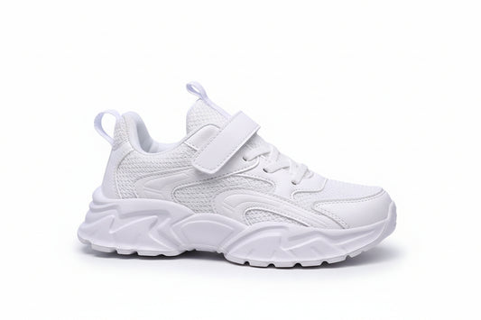 The Leather Prism: Light-Reflecting Leather & Net Shoes