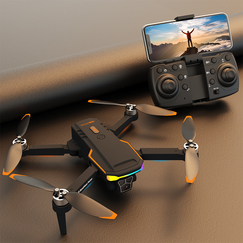 Drone F168 Brushless Optical Flow Obstacle Avoidance Aerial Photography Quadcopter Long-Endurance Remote Control