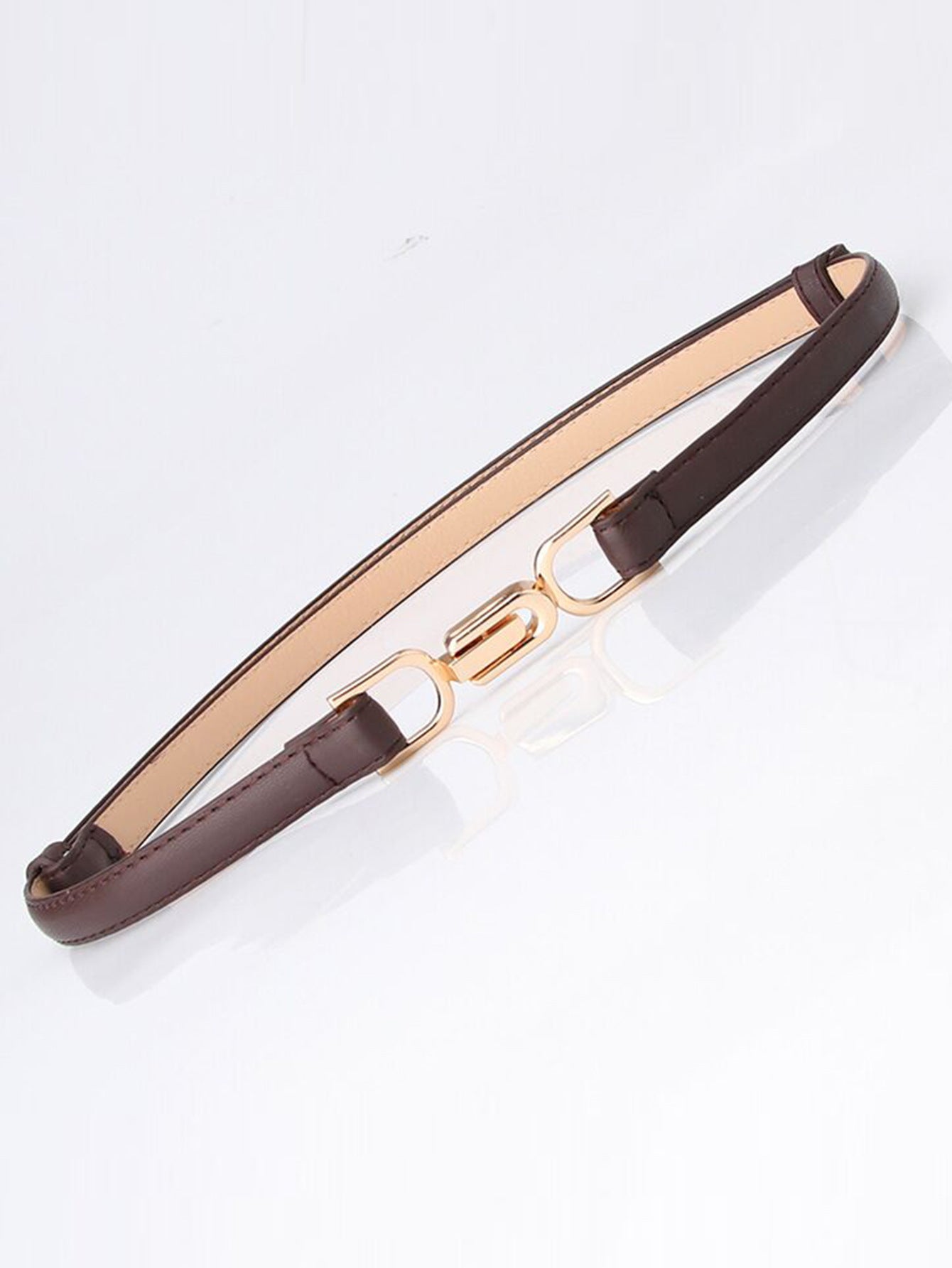 Punch-free Matte Buckle Adjustment Belt Women