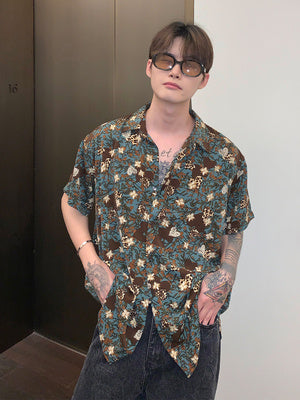Modern Loose Fit Long Sleeve Lapel Fashion Shirt
