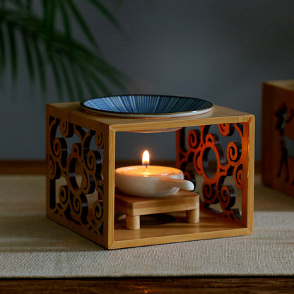 Bamboo Candle Lamp Aromatherapy Lamp