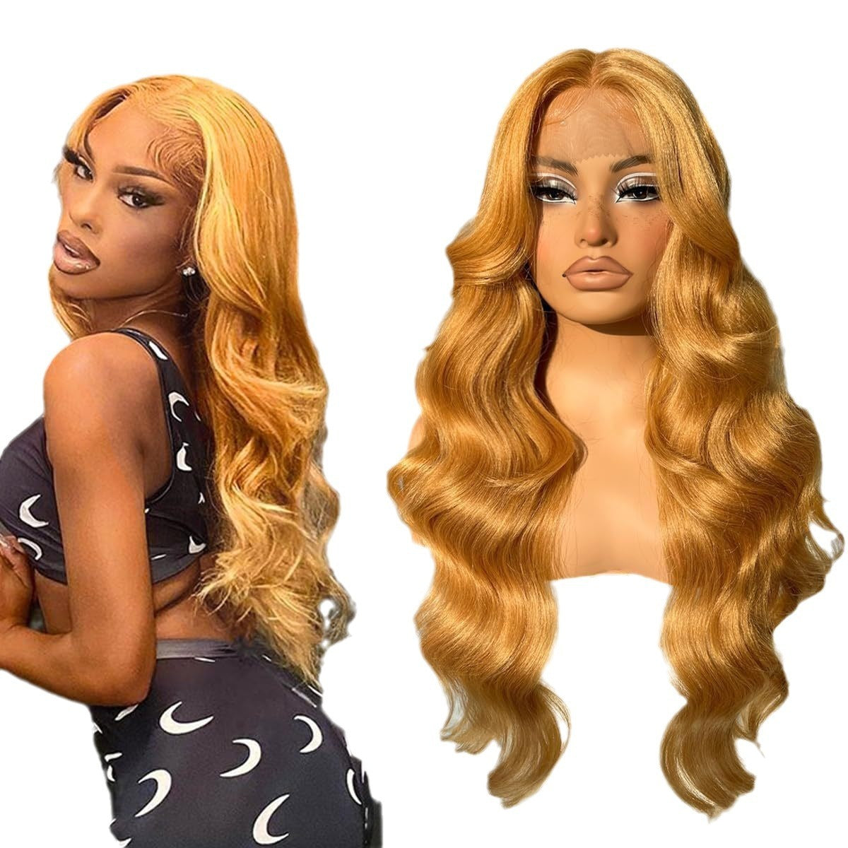 Women's Big Wave Long Roll Synthetic Wigs
