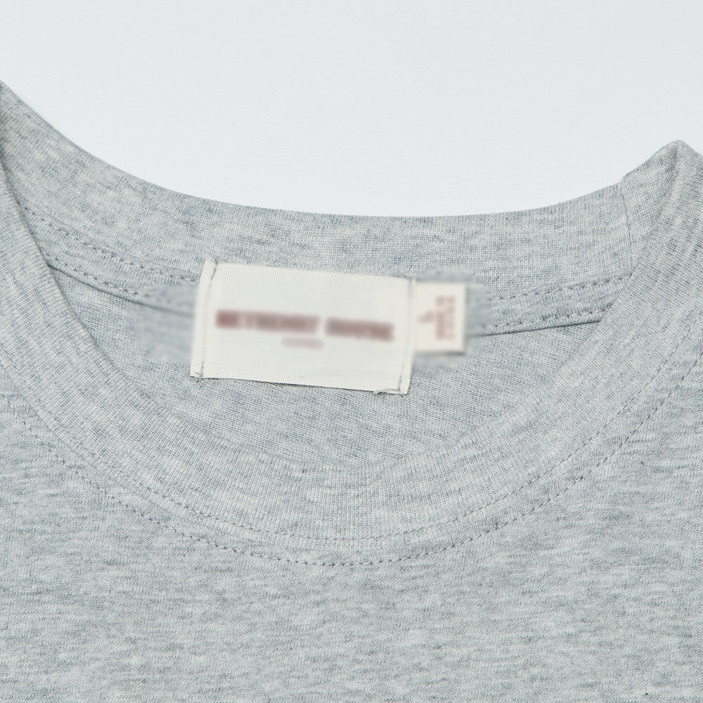 Cartoon Letter Print Short-sleeved T-shirt For Men