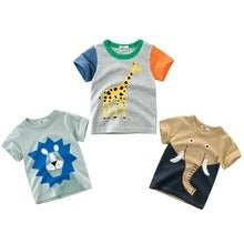 Abstract Cool-Tone Graphic Statement Tee