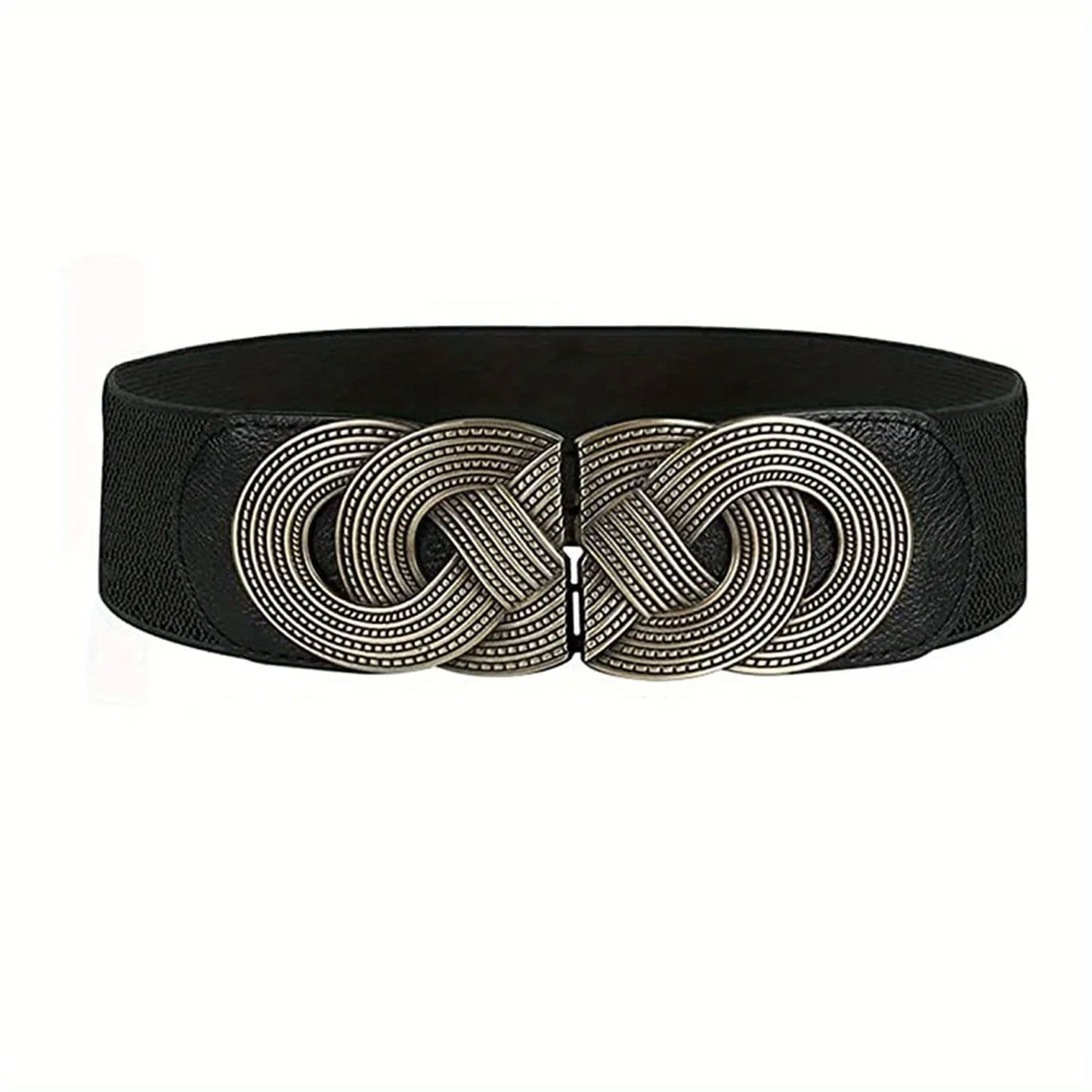 Elegant Retro Metal Buckle Belt Women