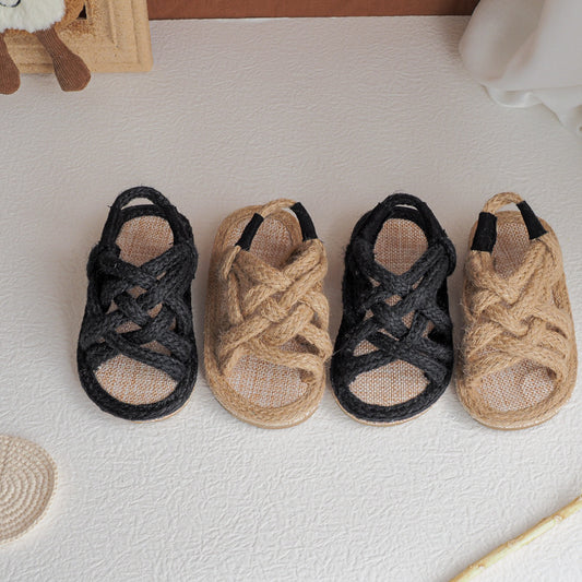 Japanese Island Hemp Rope Boys And Girls Sandals