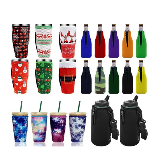 SBR Neoprene Cover For Beverage Can Water Bottle Pouch