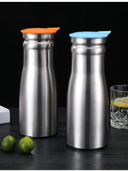 Minimalist Pitcher: Single-Layer Stainless Steel Cold Bottle