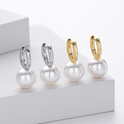 Sterling Silver Temperamental Fairy Pearl Earrings