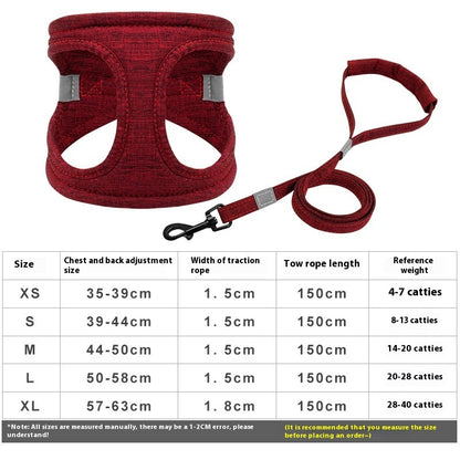 Dog Walking Dog Rope Leash Vest Style