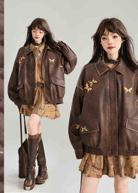 Brown cotton jacket