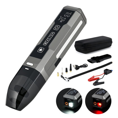 Wireless Inflator With Power Bank Multifunctional 4-in-1 High-power Car And Home Vacuum Cleaner