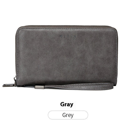 Anti-theft Swiping Retro Oil Wax Skin Large-capacity Handbag