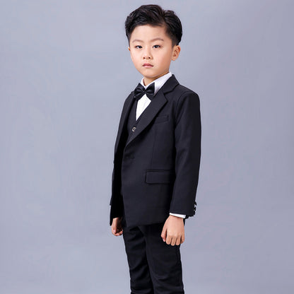 Ceremonial Midnight Black Formal Gala Suit