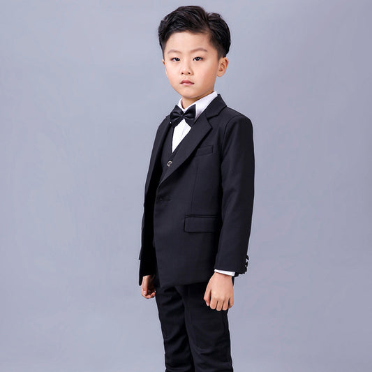 Ceremonial Midnight Black Formal Gala Suit