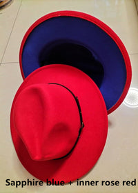 Sapphire blue inner rose red