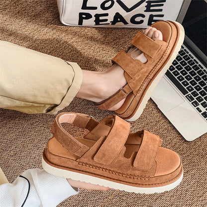 Women's Thick-soled Casual British-style All-match Roman Shoes