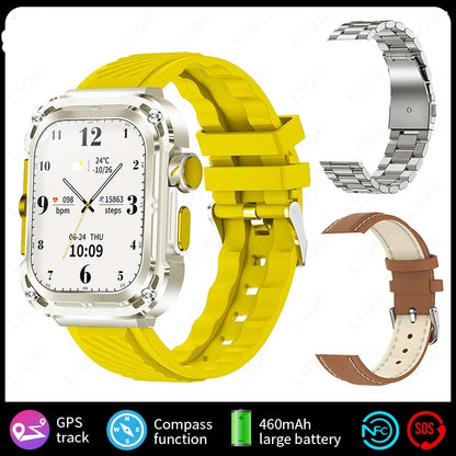 Multifunctional Large Screen Square Health Monitoring Outdoor Smart Watch