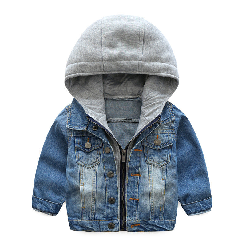 The Washed Indigo: Boys’ Signature Washed Soft Denim Jacket