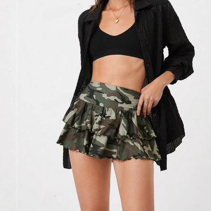 Fashion Sexy Camouflage Short Skirt For Women