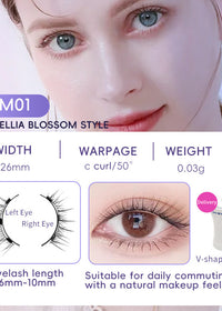EM013 Eyelash White Clip