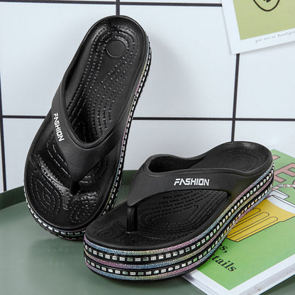 Women's Thick-soled Beach Casual Fashion Slippers