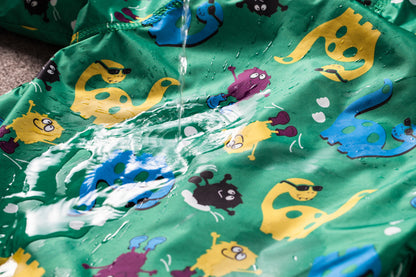 The Jurassic Shield: Cute Dinosaur Windproof & Rainproof Jacket