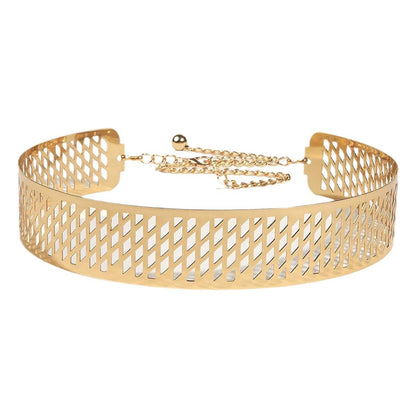 Iron Waist Seal Golden Lantern Head Punching Net Flower Iron Waist Ring