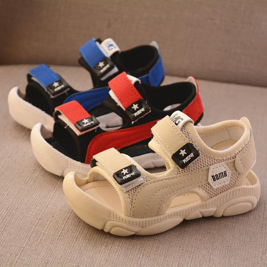Anti-Kick Shield: Boys’ Soft-Sole Protective Beach Shoes