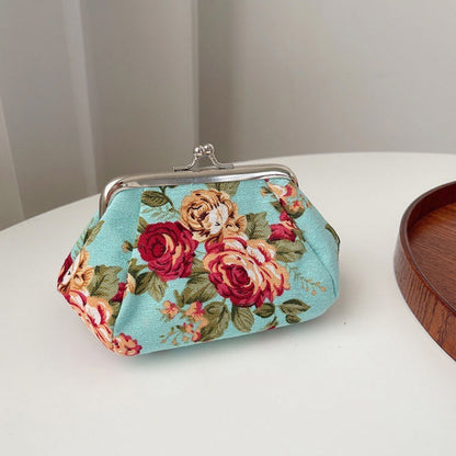 Retro Mini Canvas Coin Purse