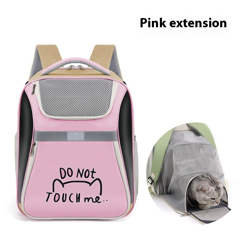 Outdoor Pet Bag Can Expand Cat Backpack Portable