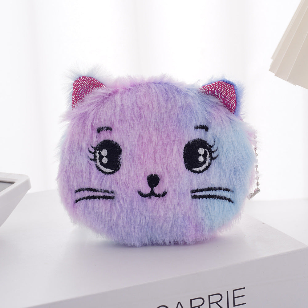 Plush Companion: Artisan Cartoon Plush Fabric Coin Purse